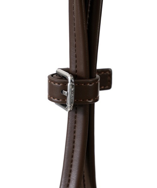 STANDOIL（スタンドオイル）の「STAND OIL/スタンドオイル MORE BAGUETTE BAG ブランドロゴ 2WAYハンドバッグ 2026年春夏（ハンドバッグ・レディース・ブラック/ブラウン/クリーム・FREE）」の13枚目の写真