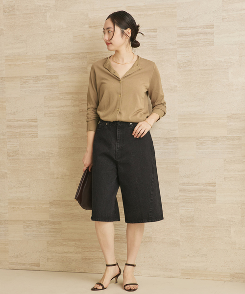 plage（プラージュ）の「《追加》vis/silk mix カーディガン（カーディガン/ボレロ・レディース・ライトグレー/ベージュ系その他・FREE）」の13枚目の写真