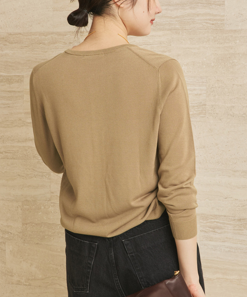 plage（プラージュ）の「《追加》vis/silk mix カーディガン（カーディガン/ボレロ・レディース・ライトグレー/ベージュ系その他・FREE）」の19枚目の写真