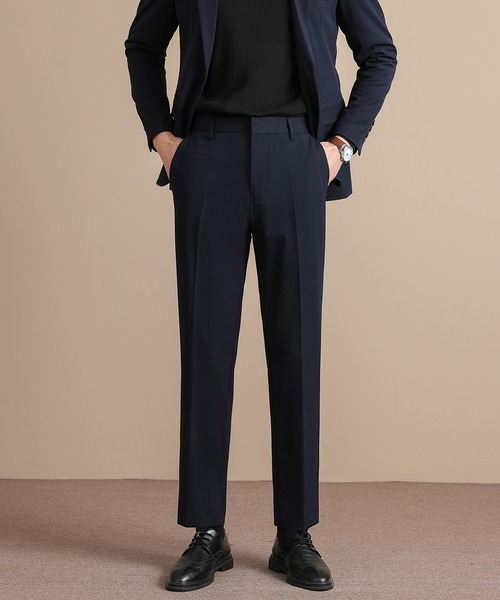 Cloudstyle(クラウドスタイル)の「【Cloudstyle】スリム テーパード スラックス メンズスーツパンツ(スラックス・メンズ・グレー/ブラック/ダークグレー/ネイビー・SMALL/MEDIUM/LARGE/X-LARGE)」の13枚目の写真