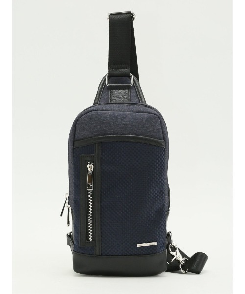 TAKA-Q（タカキュー）の「【斜め掛け】タカキュー ブロックチェック ボディバッグ（ボディバッグ/ウエストポーチ・メンズ・ブラック/ネイビー・FREE）」の2枚目の写真