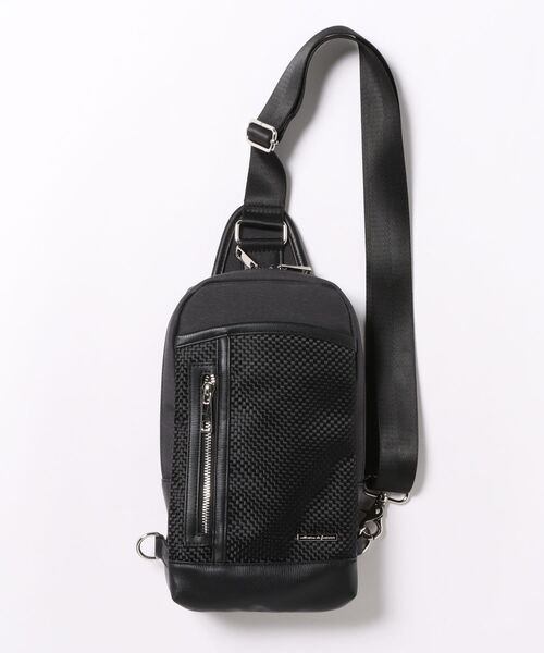 TAKA-Q（タカキュー）の「【斜め掛け】タカキュー ブロックチェック ボディバッグ（ボディバッグ/ウエストポーチ・メンズ・ブラック/ネイビー・FREE）」の7枚目の写真