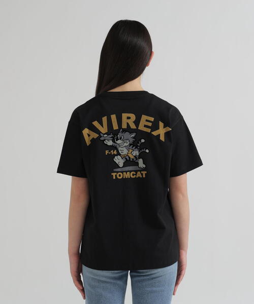 AVIREX(アヴィレックス)の「《WEB&DEPOT限定》TOMCAT T-SHIRT(Tシャツ/カットソー・レディース・ブラック/ピンク/ホワイト/ネイビー・F)」の13枚目の写真