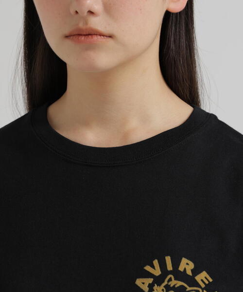 AVIREX(アヴィレックス)の「《WEB&DEPOT限定》TOMCAT T-SHIRT(Tシャツ/カットソー・レディース・ブラック/ピンク/ホワイト/ネイビー・F)」の14枚目の写真