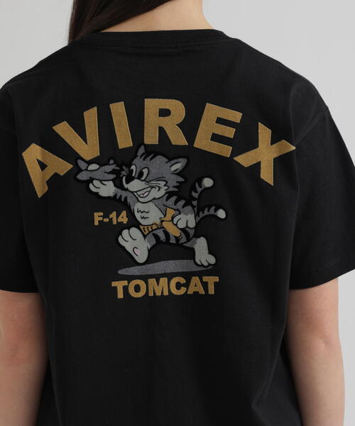AVIREX(アヴィレックス)の「《WEB&DEPOT限定》TOMCAT T-SHIRT(Tシャツ/カットソー・レディース・ブラック/ピンク/ホワイト/ネイビー・F)」の18枚目の写真