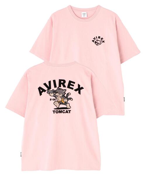 AVIREX(アヴィレックス)の「《WEB&DEPOT限定》TOMCAT T-SHIRT(Tシャツ/カットソー・レディース・ブラック/ピンク/ホワイト/ネイビー・F)」の5枚目の写真