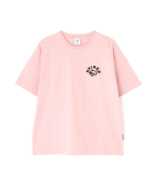 AVIREX(アヴィレックス)の「《WEB&DEPOT限定》TOMCAT T-SHIRT(Tシャツ/カットソー・レディース・ブラック/ピンク/ホワイト/ネイビー・F)」の6枚目の写真