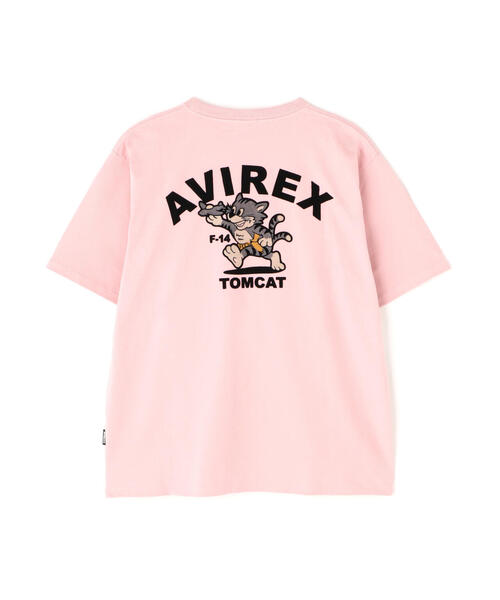 AVIREX(アヴィレックス)の「《WEB&DEPOT限定》TOMCAT T-SHIRT(Tシャツ/カットソー・レディース・ブラック/ピンク/ホワイト/ネイビー・F)」の7枚目の写真