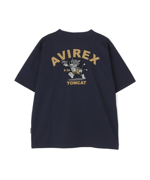 AVIREX(アヴィレックス)の「《WEB&DEPOT限定》TOMCAT T-SHIRT(Tシャツ/カットソー・レディース・ブラック/ピンク/ホワイト/ネイビー・F)」の3枚目の写真