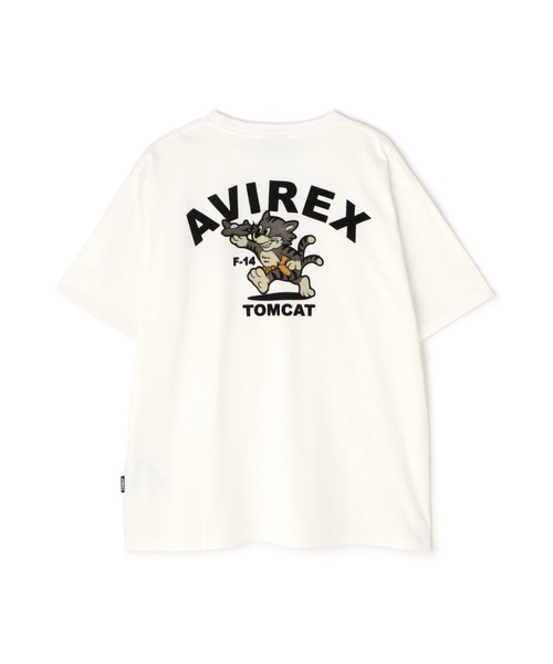 AVIREX(アヴィレックス)の「《WEB&DEPOT限定》TOMCAT T-SHIRT(Tシャツ/カットソー・レディース・ブラック/ピンク/ホワイト/ネイビー・F)」の2枚目の写真