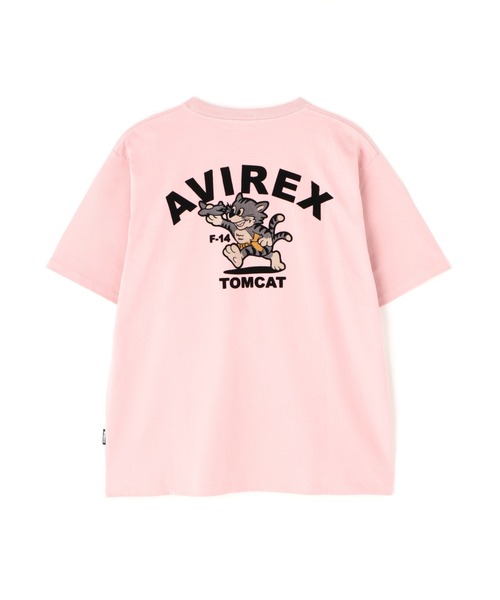AVIREX(アヴィレックス)の「《WEB&DEPOT限定》TOMCAT T-SHIRT(Tシャツ/カットソー・レディース・ブラック/ピンク/ホワイト/ネイビー・F)」の4枚目の写真