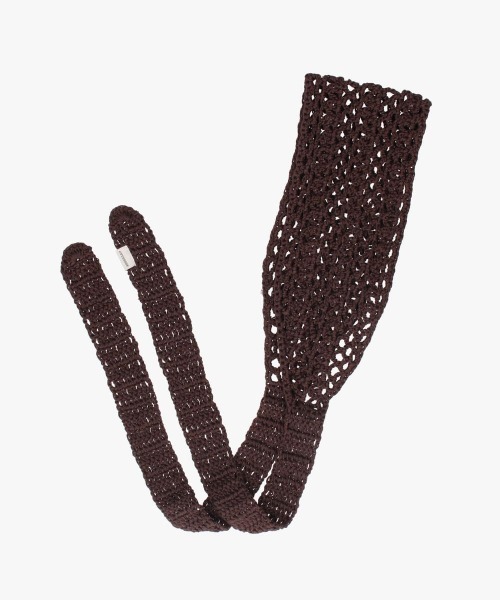 OVERRIDE(オーバーライド)の「OVERRIDE REP CROCHET HAIR BAND / オーバーライド(ヘアバンド・レディース・ブルー/ホワイト/ブラウン・FREE)」の4枚目の写真