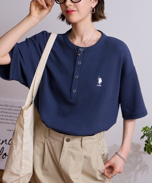 Tシャツ/カットソー（ブルー・ネイビー/青色系・ボーダー柄