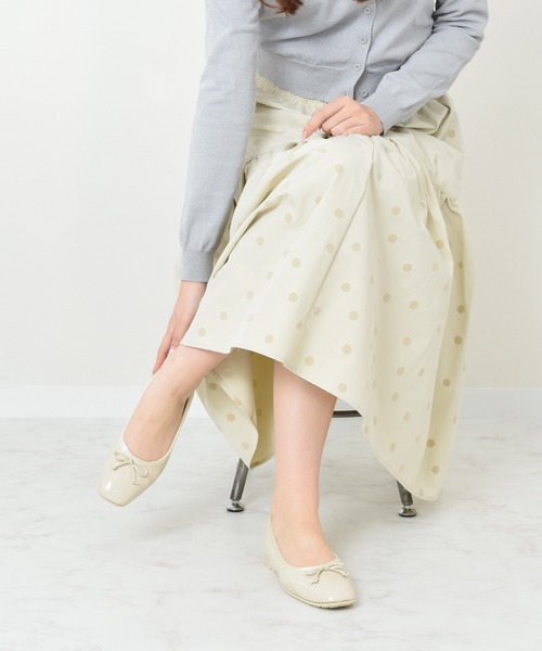 Bridget Birkin(ブリジットバーキン)の「【Bridget Birkin Walk】シンプルリボンバレエパンプス(565310)(パンプス・レディース・ピンク系その他/ベージュ系その他/ブラック系その他・23/24/22.5/23.5/24.5)」の6枚目の写真