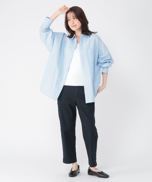 studio CLIP（スタディオクリップ）の「14ゲージスクエアニットタンクトップ[プラスサイズあり]（タンクトップ・レディース・アイボリー/ブラック/ホワイト・ﾌﾘｰ(L)/FREE）」の7枚目の写真