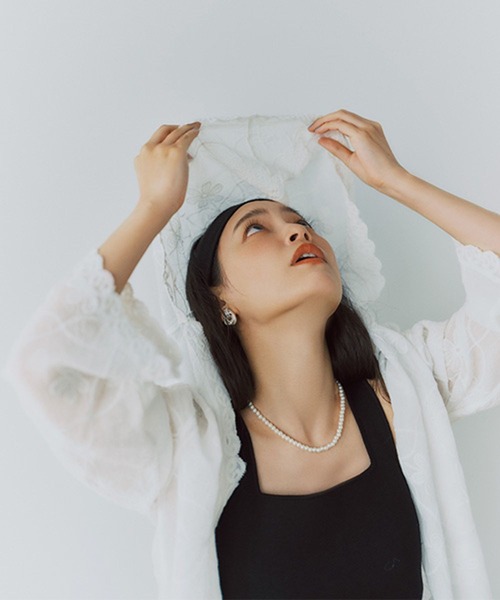 studio CLIP（スタディオクリップ）の「14ゲージスクエアニットタンクトップ[プラスサイズあり]（タンクトップ・レディース・アイボリー/ブラック/ホワイト・ﾌﾘｰ(L)/FREE）」の9枚目の写真