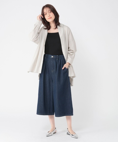 studio CLIP（スタディオクリップ）の「14ゲージスクエアニットタンクトップ[プラスサイズあり]（タンクトップ・レディース・アイボリー/ブラック/ホワイト・ﾌﾘｰ(L)/FREE）」の15枚目の写真