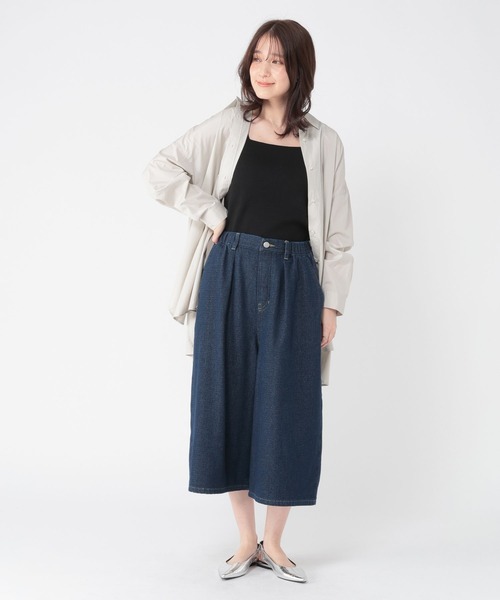 studio CLIP（スタディオクリップ）の「14ゲージスクエアニットタンクトップ[プラスサイズあり]（タンクトップ・レディース・アイボリー/ブラック/ホワイト・ﾌﾘｰ(L)/FREE）」の16枚目の写真