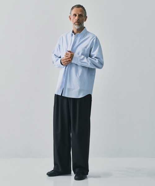 markaware(マーカウェア)の「【MARKAWARE】TRIPLE PLEATED WIDE TROUSERS(オーガニックウール2/80トロピカル / トリプルプリーテッドワイドトラウザーズ)(スラックス・メンズ・ブラック/ベージュ・1/2/3)」の7枚目の写真