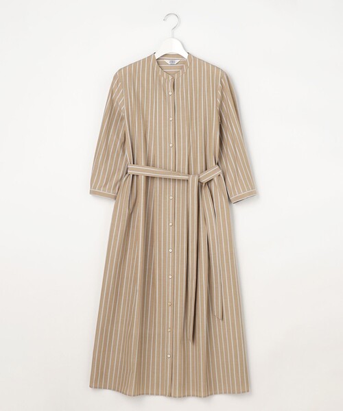 J.PRESS Ladies(J.プレス レディス)の「TC ハイカウントストライプ シャツ ワンピース(ワンピース・レディース・ブルー系1/グレー系1/ブラウン系1・XS)」の7枚目の写真