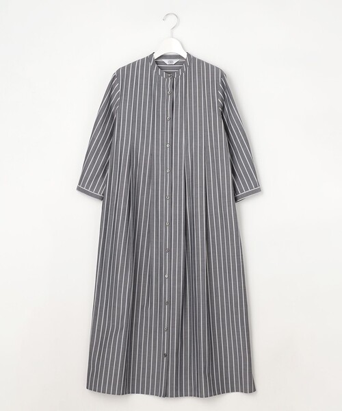 J.PRESS Ladies(J.プレス レディス)の「TC ハイカウントストライプ シャツ ワンピース(ワンピース・レディース・ブルー系1/グレー系1/ブラウン系1・XS)」の17枚目の写真