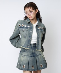 SPIRALGIRL | アイレットデニムジャケット(デニムジャケット)