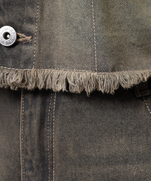 SPIRALGIRL（スパイラルガール）の「アイレットデニムジャケット（デニムジャケット・レディース・ブラック/ブルー・FREE）」の14枚目の写真