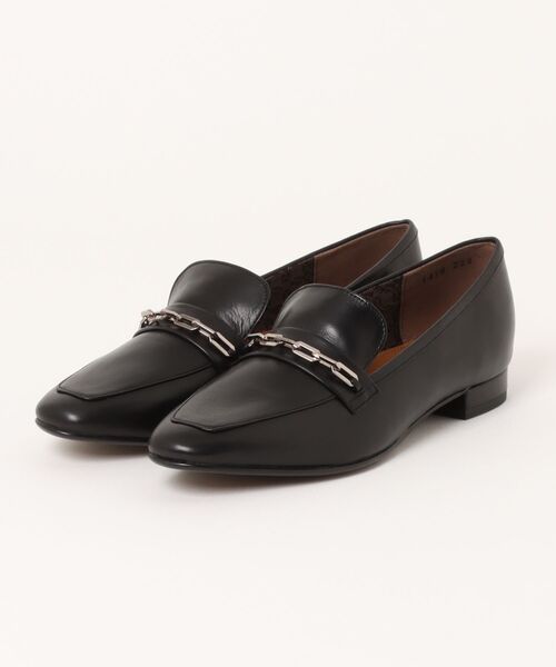 MACKINTOSH LONDON(マッキントッシュ ロンドン)の「チェーンモチーフローファー(ローファー・レディース・ブラック/アイボリー・23.0cm/23.5cm/24.0cm/24.5cm/22.5cm)」の1枚目の写真