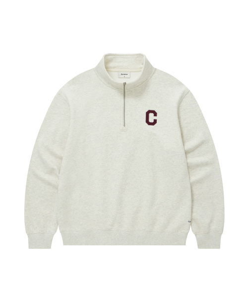 COVERNAT(カバーナット)の「Cロゴハーフジップスウェットオートミール(スウェット・レディース・その他・SMALL/MEDIUM/LARGE/X-LARGE/XX-LARGE/X-SMALL)」の1枚目の写真