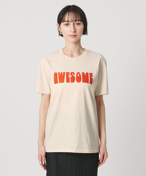 MIXTA（ミクスタ）の「【別注】＜MIXTA＞AWESOME Tシャツ（Tシャツ/カットソー・レディース・ナチュラル・S）」の4枚目の写真