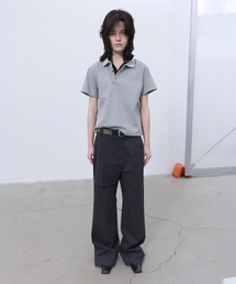 OVERLAY STRAIGHT PANTS (DARK GREY)