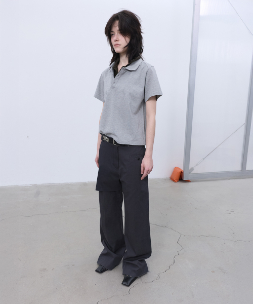 LCDC TM(エルシーディーシーティーエム)の「OVERLAY STRAIGHT PANTS (DARK GREY)(その他パンツ・レディース・その他・SMALL/MEDIUM)」の6枚目の写真