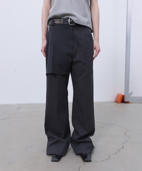 LCDC TM(エルシーディーシーティーエム)の「OVERLAY STRAIGHT PANTS (DARK GREY)(その他パンツ・レディース・その他・SMALL/MEDIUM)」の8枚目の写真