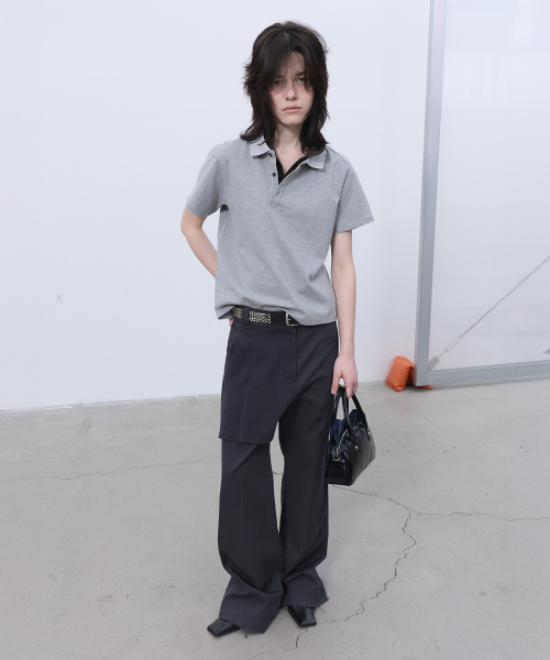 LCDC TM(エルシーディーシーティーエム)の「OVERLAY STRAIGHT PANTS (DARK GREY)(その他パンツ・レディース・その他・SMALL/MEDIUM)」の3枚目の写真