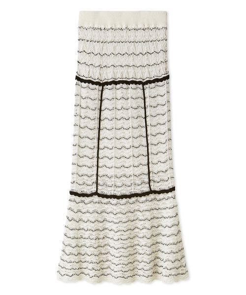 SNIDEL（スナイデル）の「クロシェニットスカート（スカート・レディース・ネイビー/イエロー/その他・F）」の15枚目の写真