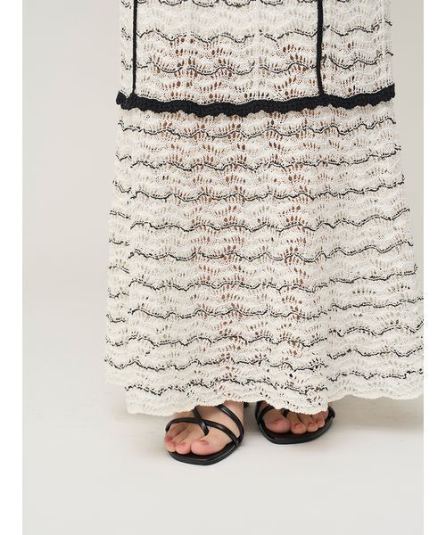 SNIDEL（スナイデル）の「クロシェニットスカート（スカート・レディース・ネイビー/イエロー/その他・F）」の11枚目の写真