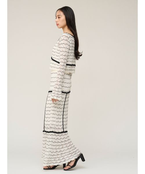 SNIDEL（スナイデル）の「クロシェニットスカート（スカート・レディース・ネイビー/イエロー/その他・F）」の12枚目の写真