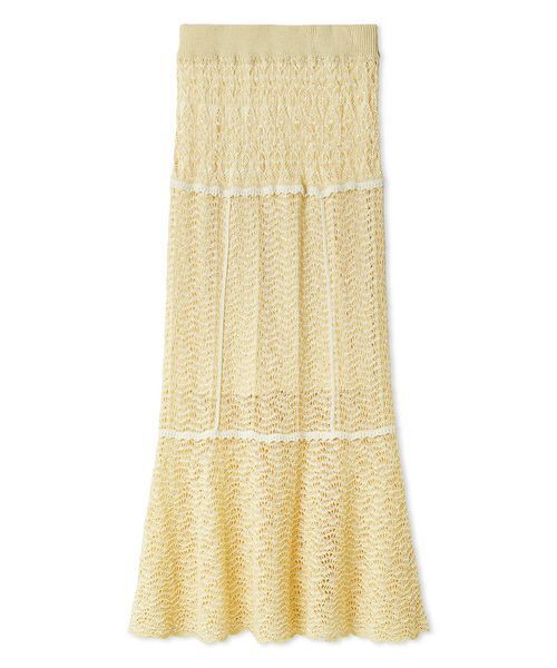 SNIDEL（スナイデル）の「クロシェニットスカート（スカート・レディース・ネイビー/イエロー/その他・F）」の14枚目の写真