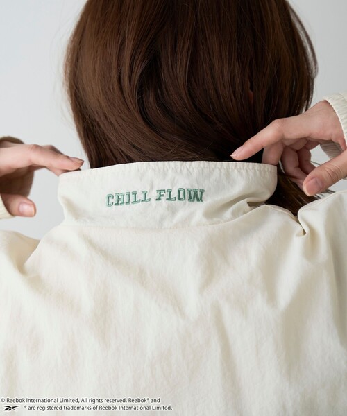 coen（コーエン）の「Reebok（リーボック）別注トラックジャケット（ナイロンジャケット・メンズ・オフホワイト/ダークグレー/ベージュ・M/L/XL）」の10枚目の写真