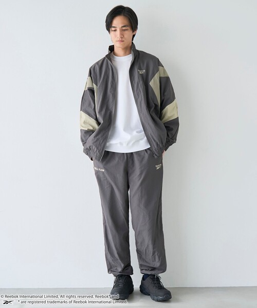 coen（コーエン）の「Reebok（リーボック）別注トラックジャケット（ナイロンジャケット・メンズ・オフホワイト/ダークグレー/ベージュ・M/L/XL）」の15枚目の写真