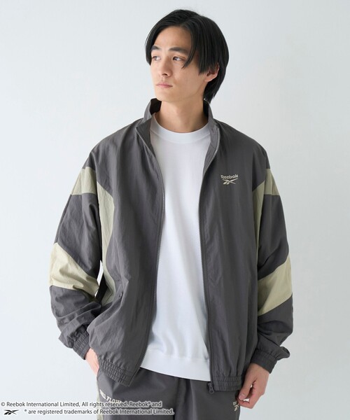 coen（コーエン）の「Reebok（リーボック）別注トラックジャケット（ナイロンジャケット・メンズ・オフホワイト/ダークグレー/ベージュ・M/L/XL）」の17枚目の写真