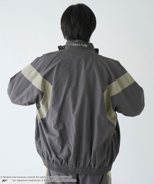 coen（コーエン）の「Reebok（リーボック）別注トラックジャケット（ナイロンジャケット・メンズ・オフホワイト/ダークグレー/ベージュ・M/L/XL）」の18枚目の写真