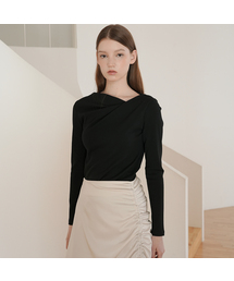 PAUL&ALICE（ポール&アリス）の「ドレープTシャツ / 4カラー（Tシャツ/カットソー）」