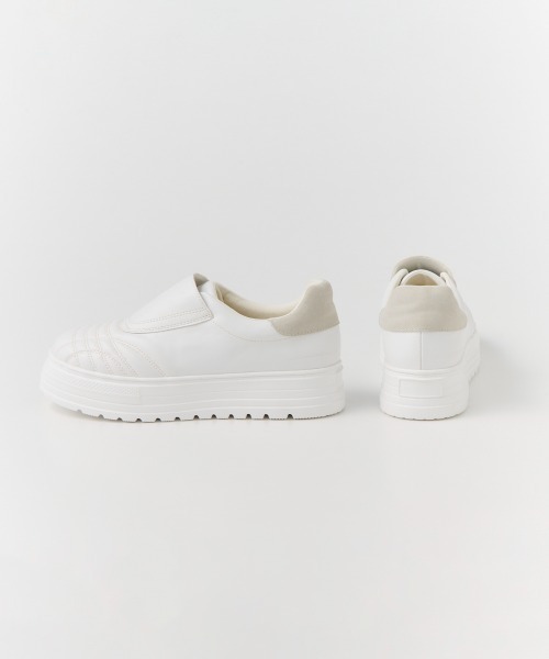 DOUBLE STANDARD CLOTHING（ダブルスタンダードクロージング）の「プラットフォームスリッポンスニーカー（スニーカー・レディース・オフホワイト・35.5/36.5/37.5）」の4枚目の写真