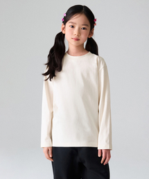 [クールスタンダード] リラックスドクルーネック長袖Tシャツ [クリーム]