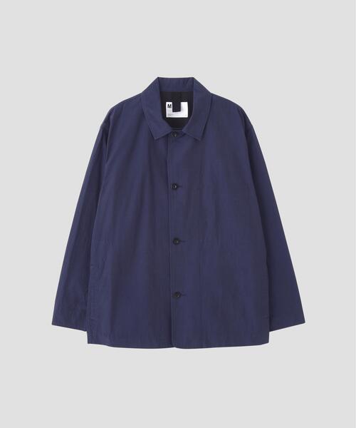 MHL.（エムエイチエル）の「CRISP COTTON CHAMBRAY（ブルゾン・メンズ・ネイビー/オリーブ・MEDIUM/LARGE）」の5枚目の写真