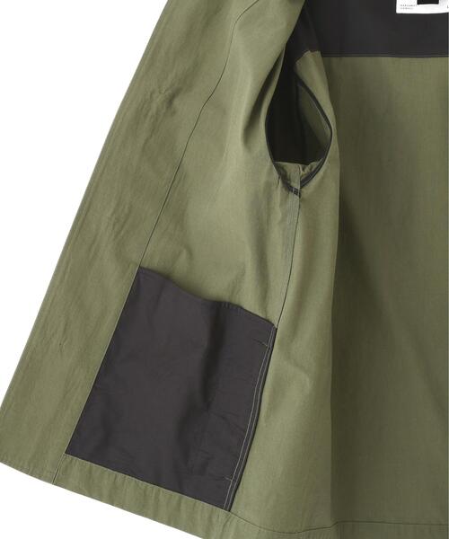 MHL.（エムエイチエル）の「CRISP COTTON CHAMBRAY（ブルゾン・メンズ・ネイビー/オリーブ・MEDIUM/LARGE）」の10枚目の写真