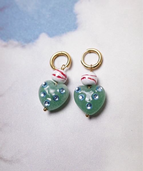 Yu】【it】【yufect】Mint candy pierce（ピアス（両耳用））｜yufect
