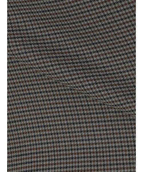 CIS.（シス）の「CIS. ショートジャケット ウォッシャブル カラミストレッチ ハウンドトゥース（テーラードジャケット・レディース・グレー/ベージュ・36(7号)/38(9号)）」の4枚目の写真