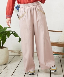 Jocomomola | Facil 刺繡入りツイルワイドパンツ(その他パンツ)